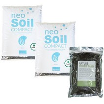 네오 수아쿠아 컴팩트 소일 플랜츠 수초전용 세트 3mm 8L, 2세트
