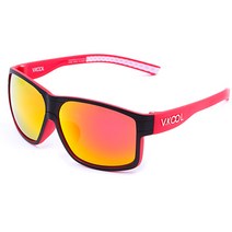 VKOOL 편광렌즈 선글라스 VK-2005 + 도수클립, 블랙 + 레드