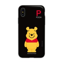 디즈니 곰돌이푸 이니셜 카드수납 미러 도어범퍼 휴대폰 케이스