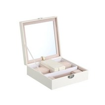 1단 악세사리 비밀 보석함 화이트, 1개