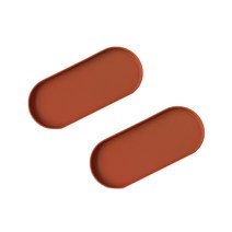 리본제이 실리실리 실리콘 트레이 2p, 오렌지