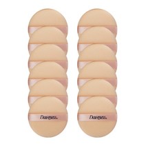 다크니스 컴팩트 원형 캐론 퍼프, 혼합색상, 12개