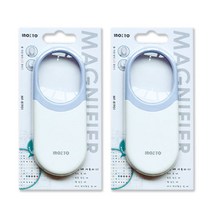 이노트 2배율 휴대용 LED돋보기 블루 MF-81901, 2개
