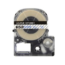 모든잉크샵 엡손 12mm ST12B 호환 라벨테이프, 투명바탕 + 파랑글씨