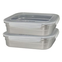 올품락 직사각 밀폐용기 5호 1500ml 라이트그레이, 2개, 단품