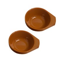 라로 손잡이 공기 소, 브라운, 10개