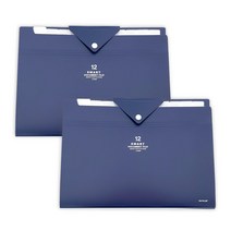 12포켓 인덱스 멀티파일, 네이비(24-2002), 2개
