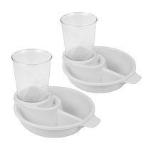 마이리브앳홈 멀티 플레이트 디저트 접시 세트, 아이보리, 2세트