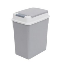 네이쳐리빙 모노블 원터치 휴지통 20L, 1개, 그레이