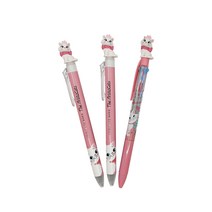 디즈니 마리 마스코트 단색 볼펜 0.5mm 2p + 3색 0.5mm 세트 A, 단색(블랙), 3색(블랙, 레드, 블루), 1세트