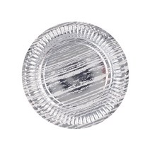 메탈릭 파티접시 빈티지 실버 18cm, 30개입, 1개