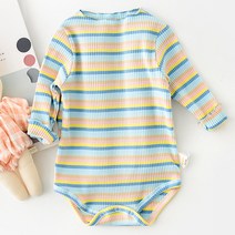 조이멀티 여아용 레인보우 샤베트 긴팔 바디슈트
