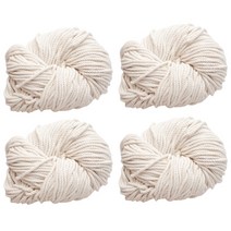 미소털실 프리미엄 마크라메 실 120합 475g x 4p, 00무지, 90m