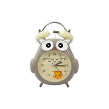ABM 부엉이 저소음 탁상시계, 그레이