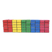 에듀플레이 쿠쿠토이즈 종이 벽돌 블록 소형 50p, 빨강, 노랑, 파랑, 초록, 핑크