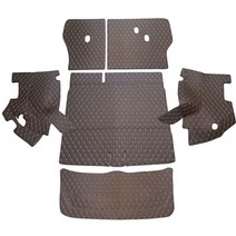 차팡 일반원단 트렁크매트 풀세트 + 벨크로 까끌이 15p + 보들이 15p, 초코브라운, 올 뉴 투싼 5인승(스피커 무), 현대
