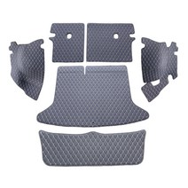차팡 일반원단 트렁크매트 풀세트 + 벨크로 까끌이 15p + 보들이 15p, 블랙+아이보리, 니로 프레스티지 5인승 2020년형(스피커 무), 기아