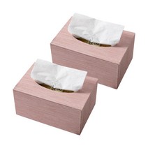 파스텔 박스 티슈케이스, 핑크, 2개