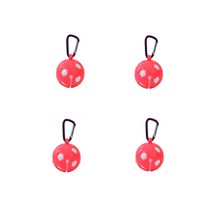 골프 실리콘 볼주머니 1구 4P, 레드