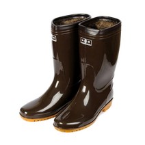 보생 남성용 P 방한 갯벌 낚시장화, 밤색, 265