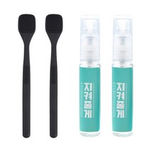 노멀라이프 지켜줄게 양면 혀클리너 다크그레이 2p + 구강 스프레이 2p, 1세트