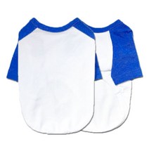 펫디자인 라인 나그랑 강아지 티셔츠, 블루