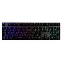 덱 만텔라 한글버전 RGB 청축 키보드, CBL-108S, 블랙, 일반형