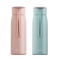 메르 보온보냉병 2종 세트, 핑크, 블루, 300ml