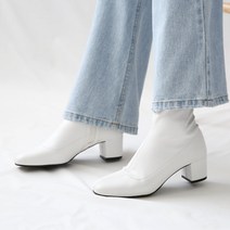 단골언니 투미크 스판 앵클부츠 5cm