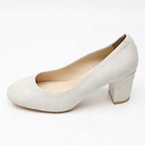 둥근코 큐반힐 펌프스 여성구두 8cm 74079