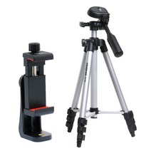 본젠 스마트폰 삼각대 + 회전 핸드폰 거치대 세트 VCM-553G, 삼각대(KM-542F), 거치대(VCM-553G)