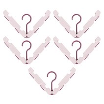 마켓감성 접는 옷걸이, 진핑크, 5개입