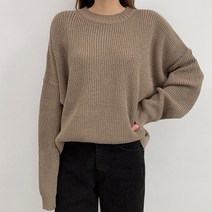 오키진 여성용 몽몽하찌 라운드니트