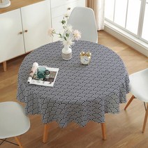 마켓감성 패브릭 홈 원형 테이블보, 타입5, 100cm