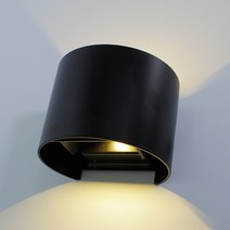 LED 모던 원형 벽등 5W, 블랙