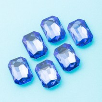 네일은재료빨 대용량 스톤 팔각 빅스톤 V컷 네일아트재료 L, 8 블루, 20개