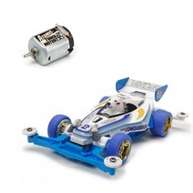 타미야 Mini 4WD Shirokumakko Super-2 미니카 18083 + Atomic Tuned 2 Motor 15486 세트, 혼합색상, 1세트