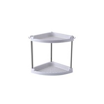 GUNU 다기능 코너 랙 선반 2단, 그레이