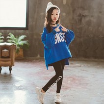 베베몽스토리 아동용 패션걸 루즈핏 레깅스 상하의 세트