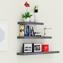 저스트월 하이그로시 무지주 벽걸이 선반 120, 그레이