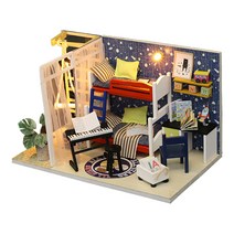 꼬미딜 미래 공간 소형 미니어처하우스 DIY 키트 + 제작도구, 혼합색상