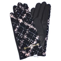 엘르 여성용 트위드벨트 가죽장갑 ELW14815