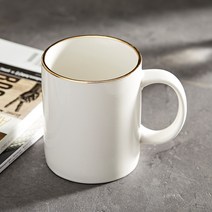 아틱앤베이스 키요 골드라인 머그컵, 퓨어화이트(SH5180), 1개