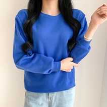 이지스튜디오 여성용 스탠다드 루즈핏 기모 맨투맨