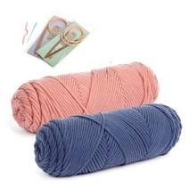 브랜드얀 코튼롤 커플 너음목도리 DIY 패키지 세트, 1세트, K(21번, 23번)