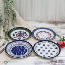 폴라브 접시 4종 세트, 체리, 클로버, 데이지, 로즈