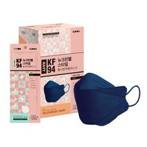 뉴크린웰 스타일 황사마스크 대형 KF94, 30개입, 1개, 네이비