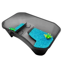 아쿠아테라 거북이 멀티하우스 블랙 NX-11 + 플로워링 컬러스톤 스카이블루, 1세트