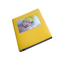 비비드 포토앨범 화이트접착식, Yellow, 25매
