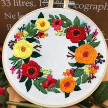 에이엘비 이지자수 DIY패키지 20cm, 1세트, 화사한리스(n42)